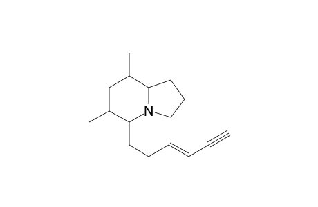 5-(3'-Hexen-5'-yn-1'-yl)-6,8-dimethylindolizidine