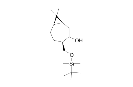 (-)-(1S,4R,7R)-4-tert-Butyldimethylsilyloxymethyl-8,8-dimethylbicyclo[5.1.0]octan-3-ol
