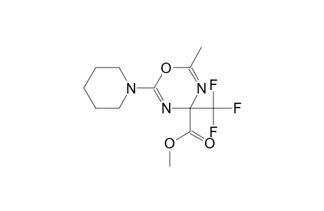 methyl 2-methyl-6-(1-piperidinyl)-4-(trifluoromethyl)-4H-1,3,5-oxadiazine-4-carboxylate