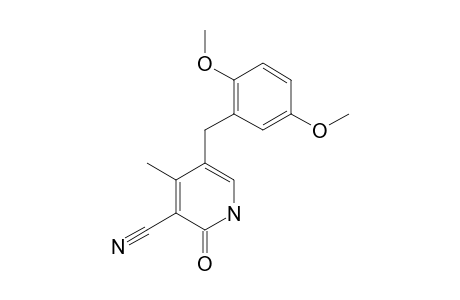 5-(2,5-DIMETHOXYBENZYL)-3-CYANO-4-METHYL-2-PYRIDONE