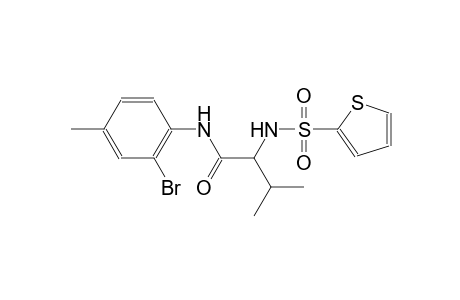 N-(2-bromo-4-methylphenyl)-3-methyl-2-[(2-thienylsulfonyl)amino]butanamide