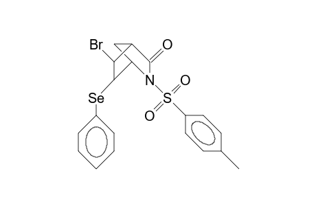 5-endo-Bromo-6-exo-phenylselenenyl-2-(P-tolyl-sulfonyl)-2-aza-bicyclo(2.2.1)heptan-3-one