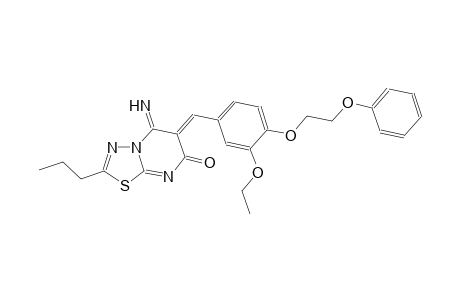 7H-[1,3,4]thiadiazolo[3,2-a]pyrimidin-7-one, 6-[[3-ethoxy-4-(2-phenoxyethoxy)phenyl]methylene]-5,6-dihydro-5-imino-2-propyl-, (6Z)-