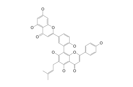 6''-(3-METHYL-2-BUTENYL)-AMENTOFLAVONE