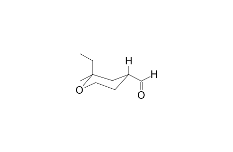 2-METHYL-2-ETHYL-4-FORMYLTETRAHYDROPYRAN (ISOMER 1)