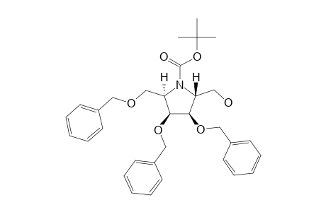 (2R,3R,4S,5R)-N-BUTOXYCARBONYL-(3,4-DIBENZYLOXY-5-BENZYLOXYMETHYL-2-HYDROXYMETHYL)-PYRROLIDINE