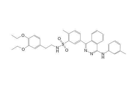 benzenesulfonamide, N-[2-(3,4-diethoxyphenyl)ethyl]-2-methyl-5-[4-[(3-methylphenyl)amino]-1-phthalazinyl]-