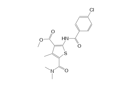 methyl 2-[(4-chlorobenzoyl)amino]-5-[(dimethylamino)carbonyl]-4-methyl-3-thiophenecarboxylate