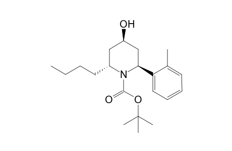 trans-N-Boc-2-(2-methylphenyl)-6-butyl-4-piperidinol