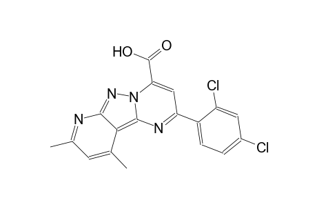 pyrido[2',3':3,4]pyrazolo[1,5-a]pyrimidine-4-carboxylic acid, 2-(2,4-dichlorophenyl)-8,10-dimethyl-