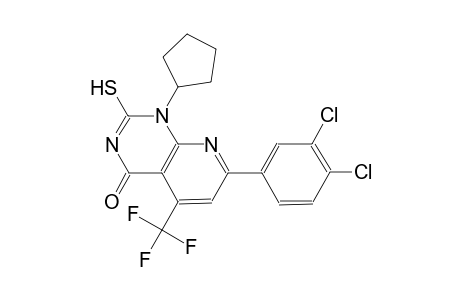 pyrido[2,3-d]pyrimidin-4(1H)-one, 1-cyclopentyl-7-(3,4-dichlorophenyl)-2-mercapto-5-(trifluoromethyl)-