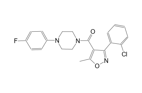 1-{[3-(2-chlorophenyl)-5-methyl-4-isoxazolyl]carbonyl}-4-(4-fluorophenyl)piperazine