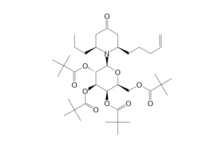 (2R,6S)-N-(2,3,4,6-TETRA-O-PIVALOYL-BETA-D-GALACTOPYRANOSYL)-2-(5-PENTENYL-6-PROPYL-PIPERIDIN-4-ONE