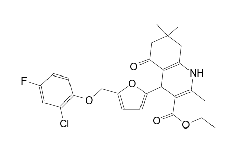 ethyl 4-{5-[(2-chloro-4-fluorophenoxy)methyl]-2-furyl}-2,7,7-trimethyl-5-oxo-1,4,5,6,7,8-hexahydro-3-quinolinecarboxylate