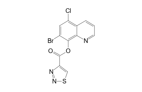 1,2,3-Thiadiazole-4-carboxylic acid, 7-bromo-5-chloro-8-quinolinyl ester