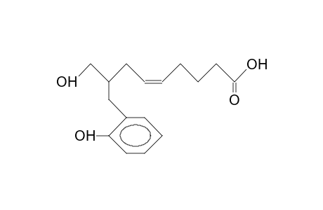 (5Z,8RS)-8-Hydroxymethyl-9-(2-hydroxy-phenyl)-non-5-enoic acid