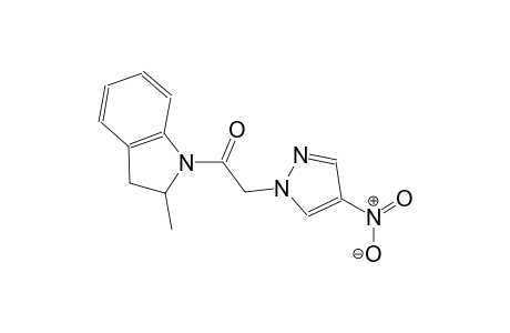 2-methyl-1-[(4-nitro-1H-pyrazol-1-yl)acetyl]indoline
