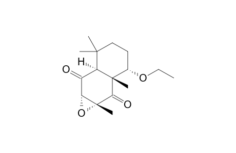 RAC-(6A-ALPHA-H,7A-BETA-H)-3-ALPHA-ETHOXY-OCTAHYDRO-1A-BETA,2A-BETA,6,6-TETRAMETHYLNAPHTH-[2,3-B]-OXIREN-2,7-DIONE