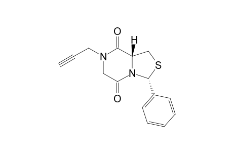 (3R,8aR)-3-Phenyl-7-prop-2-ynyltetrahydrothiazolo[3,4-a]pyrazine-5,8-dione