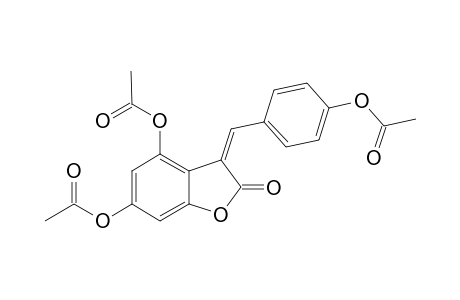 4,6-Di-O-acetyl-3-(4-O-acetylbenzylidene)benzo(b)furan-2-one