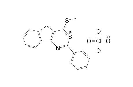 4-Methylthio-2-phenyl-indeno[1,2-d][1,3]-thiazinium perchlorate
