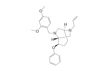 (+)-(1R,2R,5S)-6-Allyl-8-(2,4-dimethoxybenzyl)-2-phenoxy-6,8-diazabicyclo[3.2.2]nonane