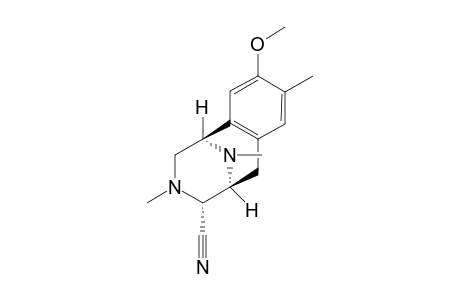 4-Cyano-1,2,3,4,5,6-hydro-9-methoxy-3,8,11-trimethyl-1,5-imino-3-benzazocine
