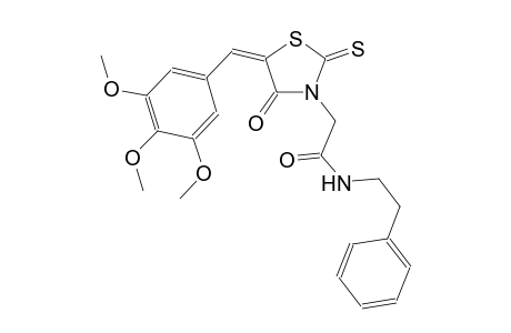 3-thiazolidineacetamide, 4-oxo-N-(2-phenylethyl)-2-thioxo-5-[(3,4,5-trimethoxyphenyl)methylene]-, (5E)-