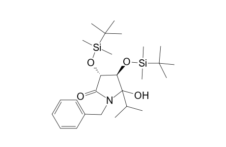 (3R,4R)-1-benzyl-3,4-bis[[tert-butyl(dimethyl)silyl]oxy]-5-hydroxy-5-isopropyl-2-pyrrolidone