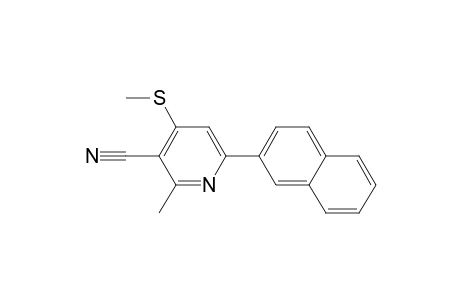 2-methyl-4-(methylthio)-6-(2-naphthalenyl)-3-pyridinecarbonitrile