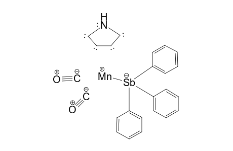 Manganese, dicarbonyl-.pi.-pyrrolyl(triphenylstibine)-