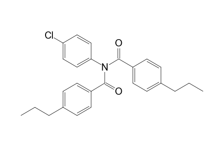 N-(4-chlorophenyl)-4-propyl-N-(4-propylbenzoyl)benzamide