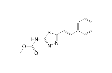 methyl 5-[(E)-2-phenylethenyl]-1,3,4-thiadiazol-2-ylcarbamate