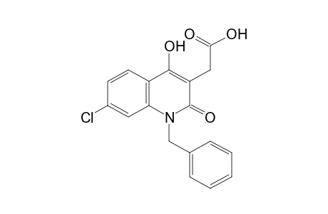 1-BENZYL-7-CHLORO-1,2-DIHYDRO-4-HYDROXY-2-OXO-3-QUINOLINEACETIC ACID