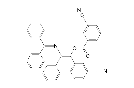 Benzoic acid, 3-cyano-, 1-(3-cyanophenyl)-2-[(diphenylmethylene)amino]-2-phenylethenyl ester, (E)-