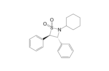 (3R,4R)-2-cyclohexyl-3,4-diphenyl-1,2-thiazetidine 1,1-dioxide