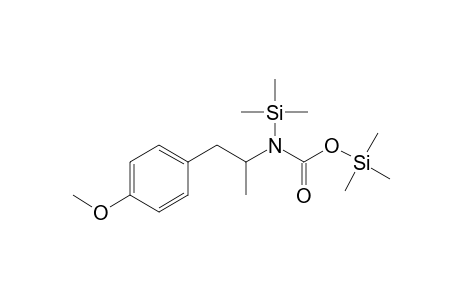 N-(4-Methoxyamphetamine)carbamic acid 2TMS