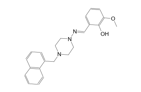 phenol, 2-methoxy-6-[(E)-[[4-(1-naphthalenylmethyl)-1-piperazinyl]imino]methyl]-