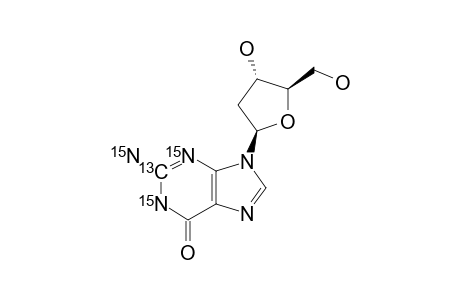 [2-(13)C-1,2,3-(15)N3]-2'-DEOXYGUANOSINE