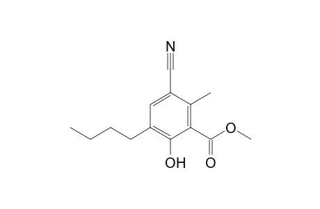 Methyl 3-Butyl-5-cyano-2-hydroxy-6-methylbenzoate