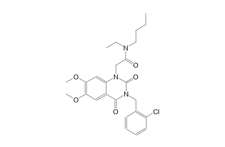N-butyl-2-(3-(2-chlorobenzyl)-6,7-dimethoxy-2,4-dioxo-3,4-dihydro-1(2H)-quinazolinyl)-N-ethylacetamide