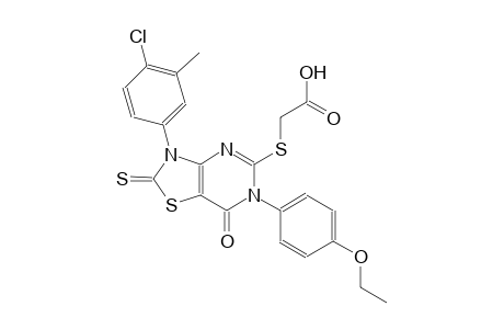 acetic acid, [[3-(4-chloro-3-methylphenyl)-6-(4-ethoxyphenyl)-2,3,6,7-tetrahydro-7-oxo-2-thioxothiazolo[4,5-d]pyrimidin-5-yl]thio]-