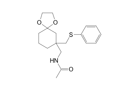 7-(Acetamidomethyl)-7-[(phenylthio)methyl]-1,4-dioxaspiro[4.5]decane