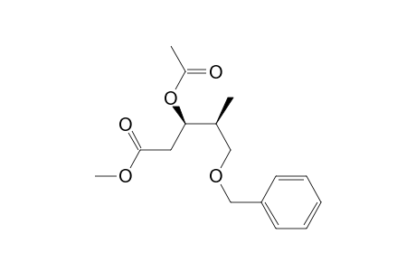 (3R*,4S*)-Methyl-3-acetoxy-5-(benzyloxy)-4-methylpentanoate