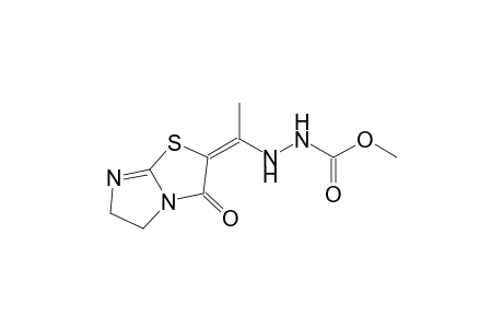 N'-{1-[3-Oxo-5,6-dihydro-imidazo[2,1-b]thiazol-(2E)-ylidene]-ethyl}-hydrazinecarboxylic acid methyl ester