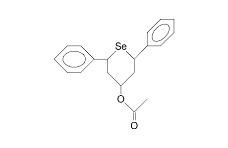 cis-2,cis-6-Diphenylselenan-R-4-acetat