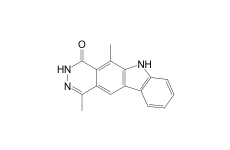 3,6-Dihydro-1,5-dimethyl-4H-pyridazino[4,5-b]carbazole-4-one