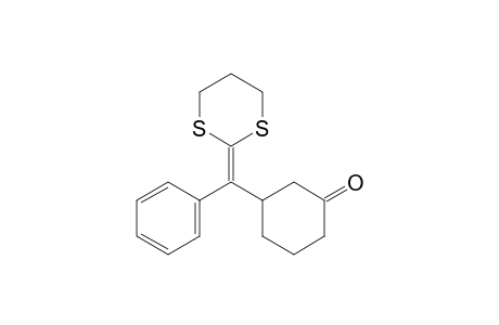 3-((1,3-Dithian-2-ylidene)(phenyl)methyl)cyclohexan-1-one