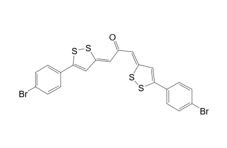 2-Propanone, 1,3-bis[5-(4-bromophenyl)-3H-1,2-dithiol-3-ylidene]-, (Z,Z)-