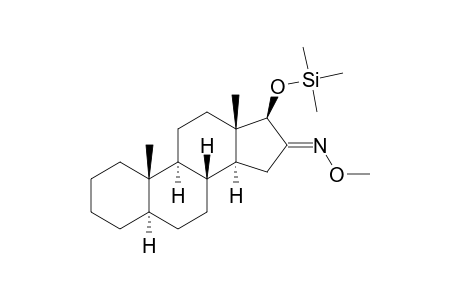 17.BETA.-[(TRIMETHYLSILYL)OXY]-5.ALPHA.-ANDROSTAN-16-ONE(16-O-METHYLOXIME)